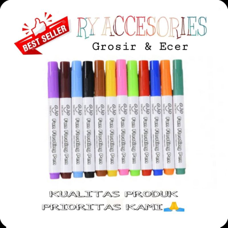 

RY - Fun ploating pen spidol ajaib ngapung di air magic marker floating pen water based marker hits pena ajaib