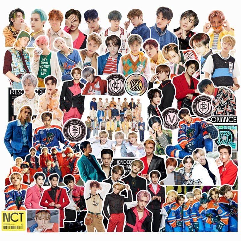 [Ecer] NCT - Unofficial Stiker Photo Sticker KPOP HD Import PVC Waterproof Korean Kpop Sticker