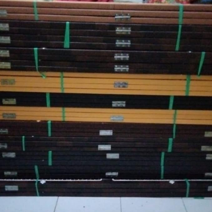 Partisi Sketsel Penyekat Ruangan Lipat Rotan Sintetis 50170Cm