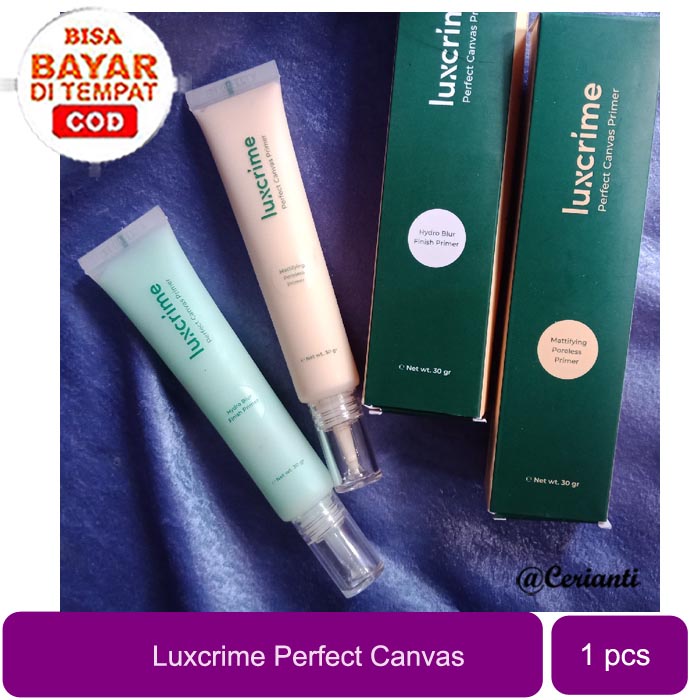 [PRIMER WAJAH | MAKE UP TAHAN LAMA] [BPOM] Luxcrime Perfect Canvas Mattifying Poreless Finish Primer / Hydro Blur Finish Primer