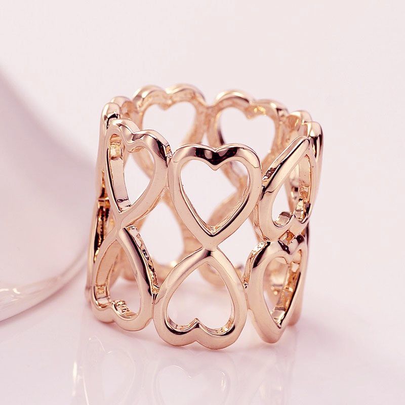 B15 Ring jilbab love gold, rosegold dan silver_RING HIJAB_CINCIN JILBAB_CINCIN HIJAB