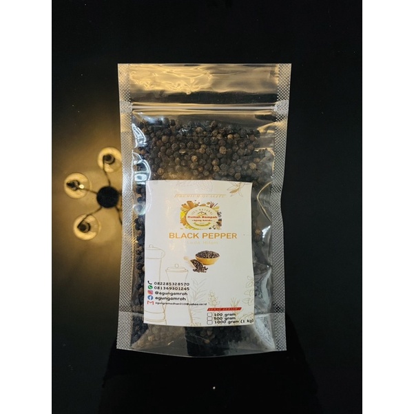 

LADA HITAM BIJI/ BLACK PEPPER PREMIUM QUALITY 100gram