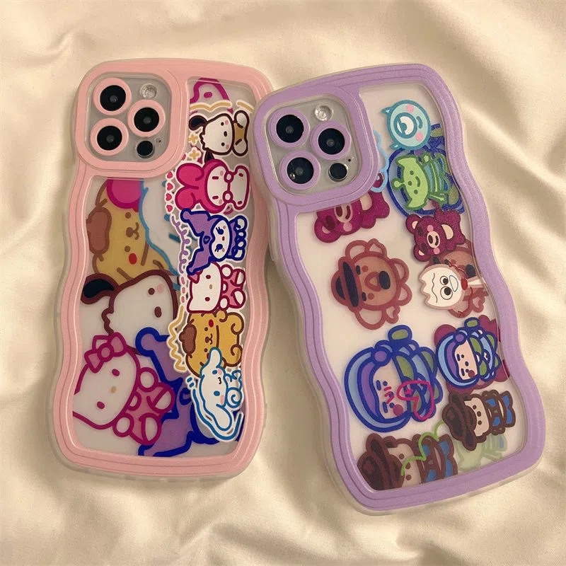 Vivo Y22 Y35 Y02 Y20 Y15s Y36 Y16 Y02s Y21 Y12 Y21s Y15A Y21A V25 V25E Y1s Y15 Y91 V20 V21 V23E Y30 Y12s Y11 Y20s Y11s Y50 Y17 Y33s Y91C Y55 Y75 Disney Animals Wavy Edge Soft Case