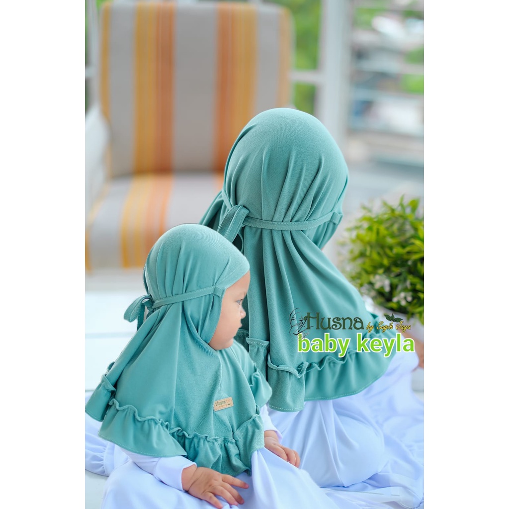 Jilbab Anak Bayi Adzkia dan Keyla 0-20 Bulan Model Instan Jersy Premium Original Husna