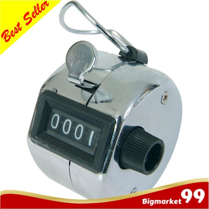 

Alat Penghitung Manual Hand Tally Counter 4 Digit - Silver