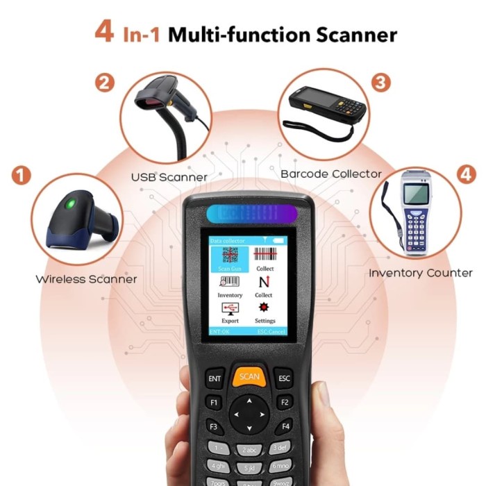 Scanner Pdt Pda Scanner Barcode ( Mini Data Collector) H5 1D