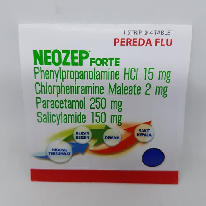 Neozep Forte Strip 4 Tablet / Obat Flu &amp; Hidung Tersumbat