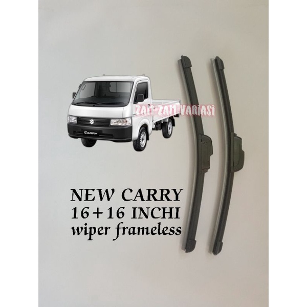 wiper kaca depan model banana frameless mobil new carry