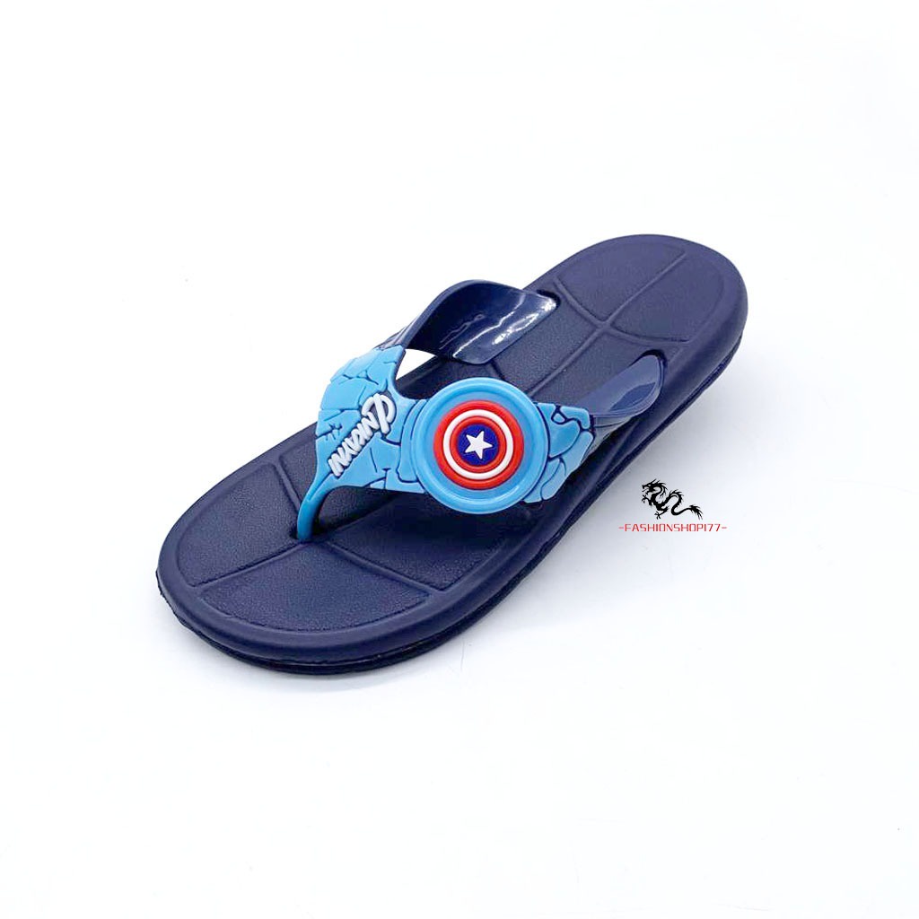 SANDAL Jepit Sandal Anak Laki-Laki Bahan Karet Terbaru Animasi Marvel