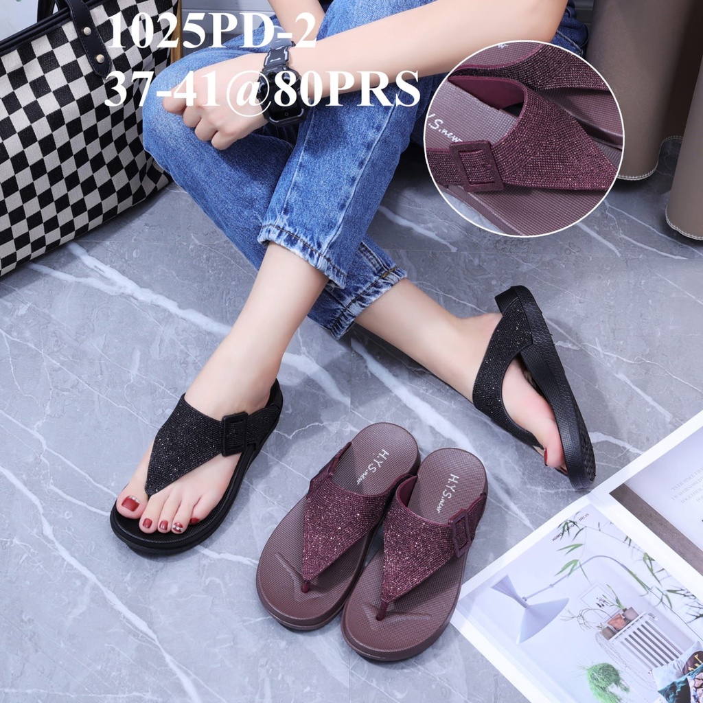 Sandal Wanita Terbaru 2022/Sendal Jepit Karet HYS New 1025/Sendal Jelly