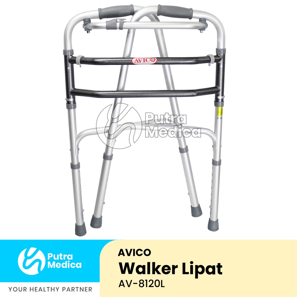 Avico Walker Lipat AV-8120L / Tongkat Jemuran / Alat Bantu Jalan Lansia