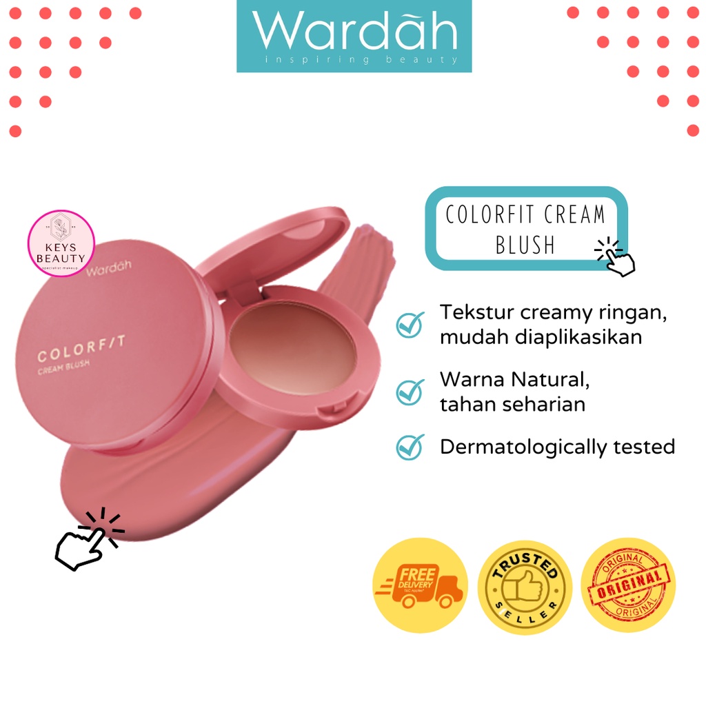 Wardah Colorfit Cream Blush - Blush on wardah
