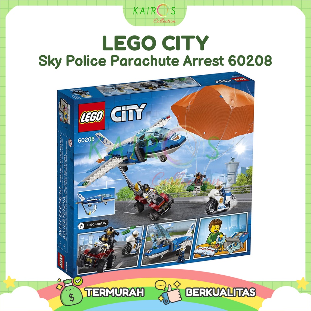 LEGO City Sky Police Parachute Arrest 60208