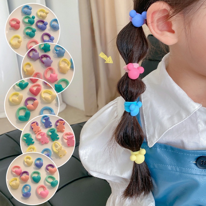 Karet Rambut Ponytail Anak Perempuan Gaya Korea Untuk Musim Dingin