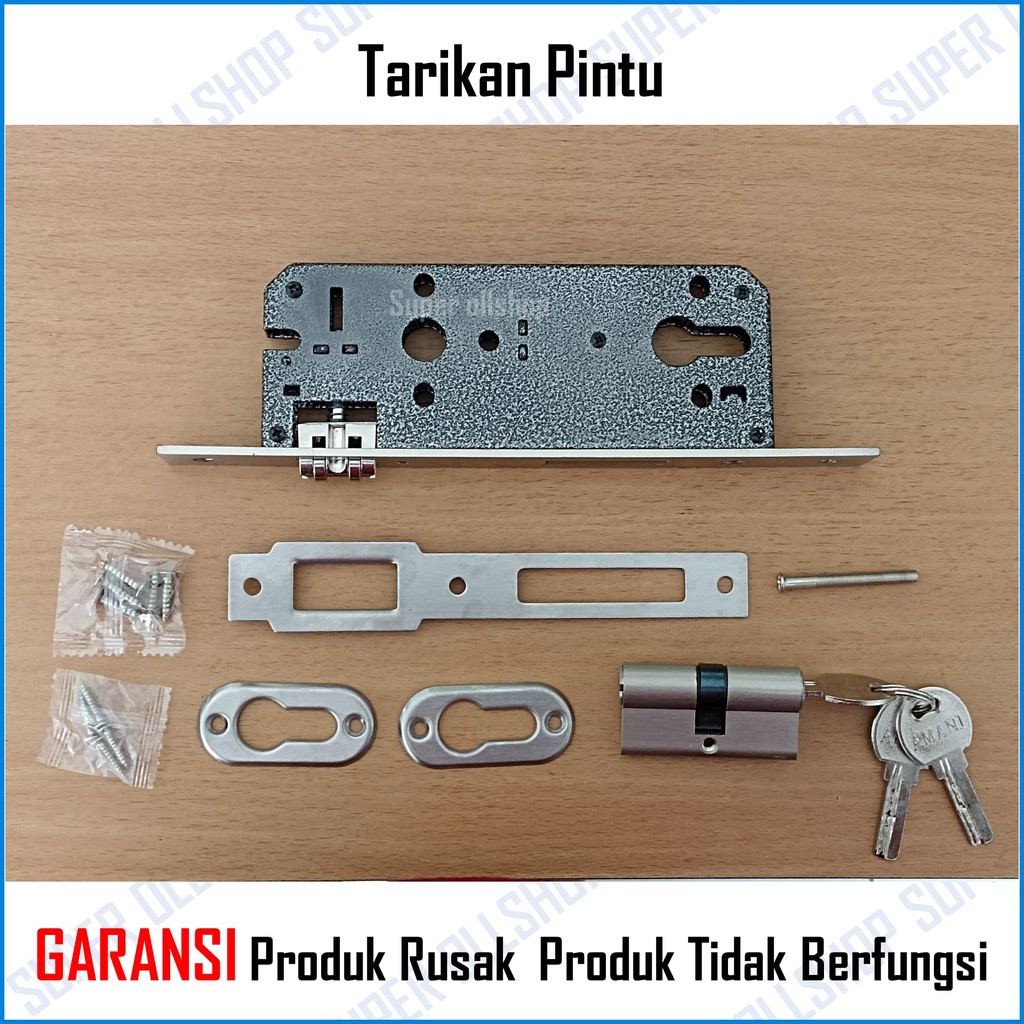 Handle Pintu Rumah Minimalis Tarikan Gagang Stainless 1 Set Pegangan 2 Daun Pintu Kupu Tarung Door Pull Murah