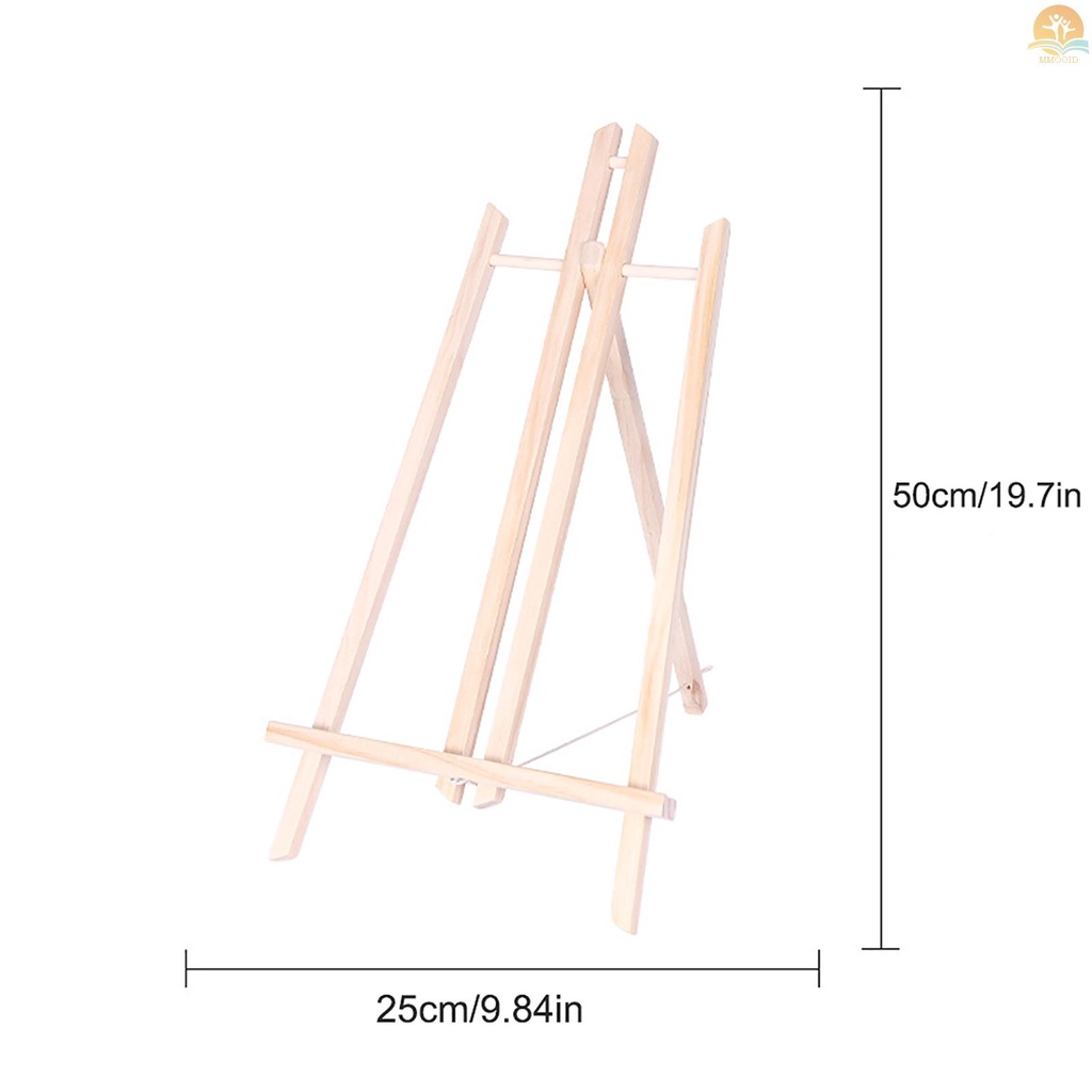 (MMOI) Stand Easel Kayu Mini Portable Sudut Adjustable Untuk Display Lukisan Anak / Dewasa