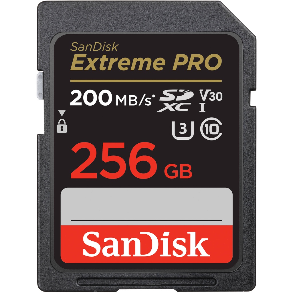 SD Card SanDisk Extreme Pro SDXC 256GB 200MB/s (SDSDXXD-256G-GN4IN)