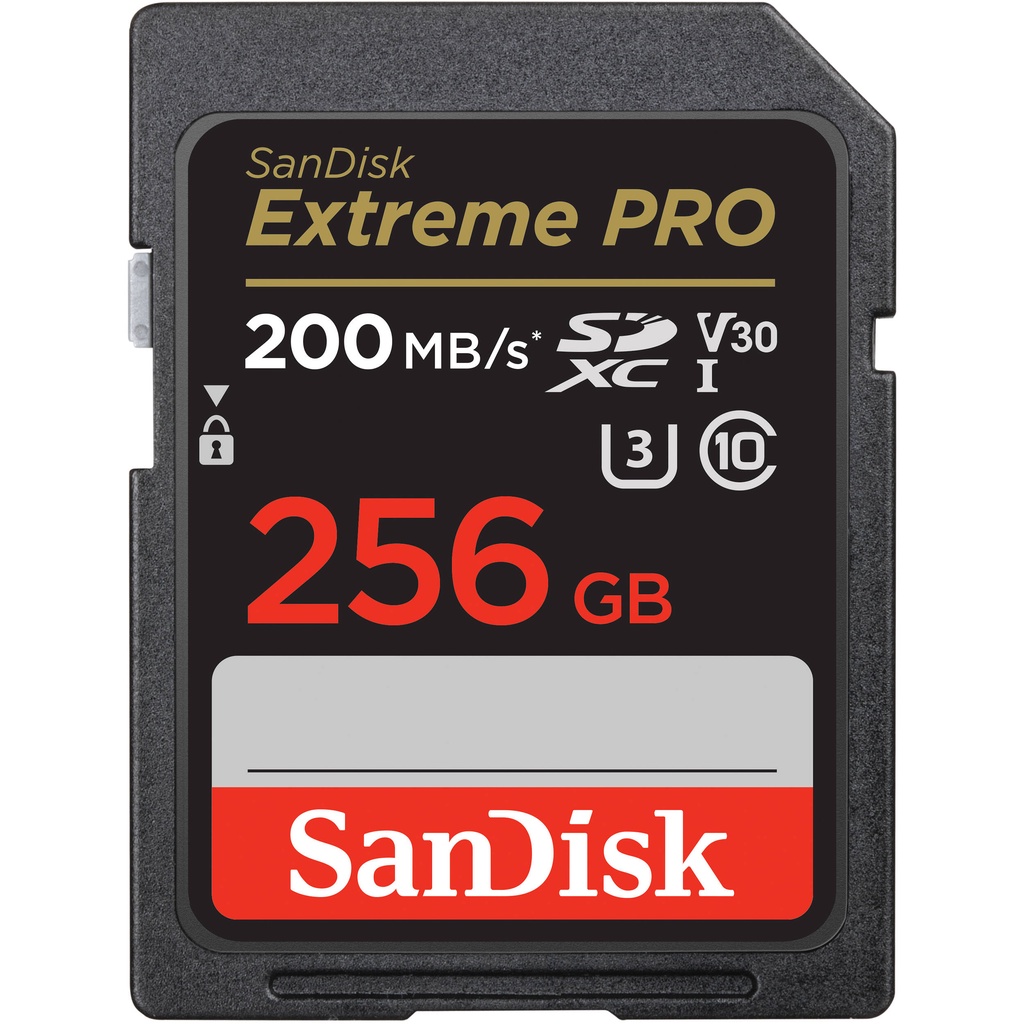 SD Card SanDisk Extreme Pro SDXC 256GB 200MB/s (SDSDXXD-256G-GN4IN)