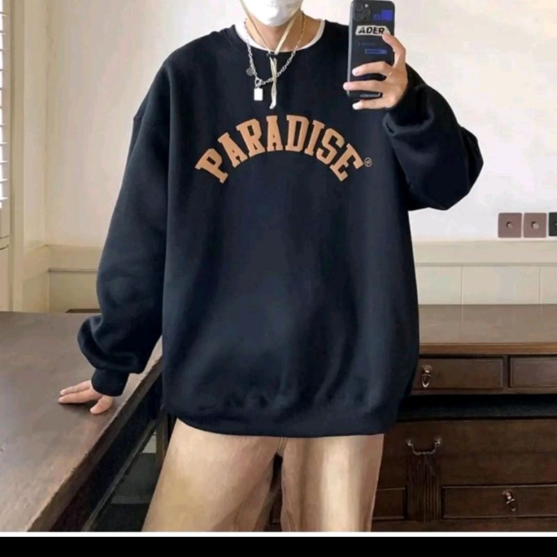 Paradise Front Sweater Oversized Crewneck