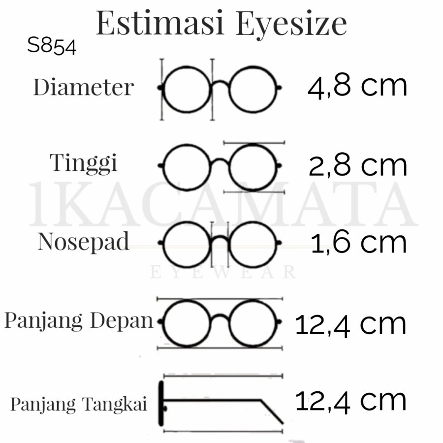 PAKET KACAMATA ANAK FRAME + LENSA TYPE S854