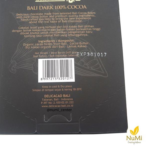 

BAYAR DITEMPAT✔️DELICACAO 100 PERCENT DARK CHOCOLATE 50G COKELAT GELAP|SQ1