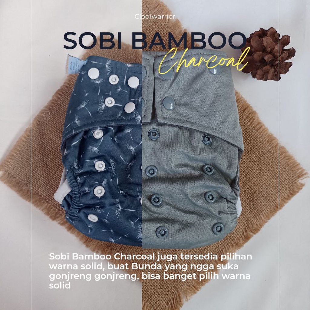 (NEW) Sobi Bambu Charcoal - Clodi Allsize - 4-15 kg