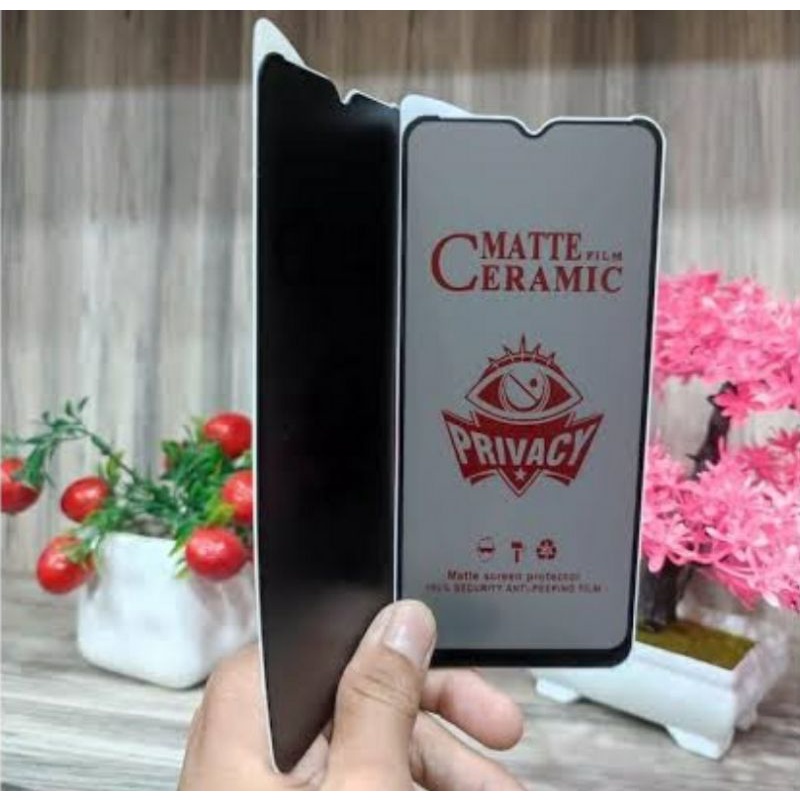 TEMPERED GLASS MATTE FILM CERAMIC PRIVACY SPY REALME C21Y