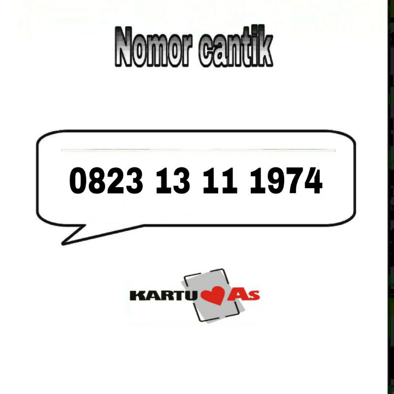 nomor cantik nomer kartu perdana Telkomsel as 4g LTE seri tahun 13 November murah 23 231 2313 23131 