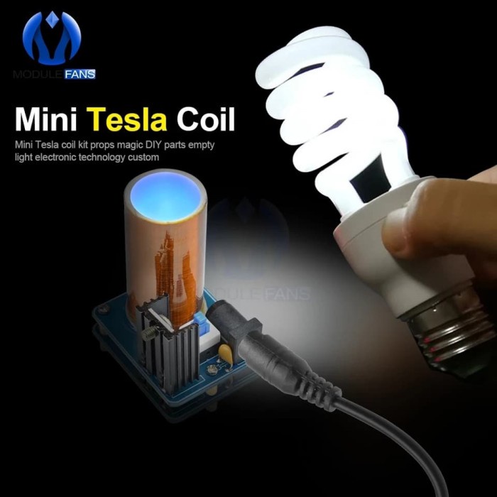 BD234 Mini TESLA Coil DIY KIT High Voltage Transmiter Generator