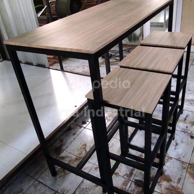 Meja Cafe Tinggi 120X50X100