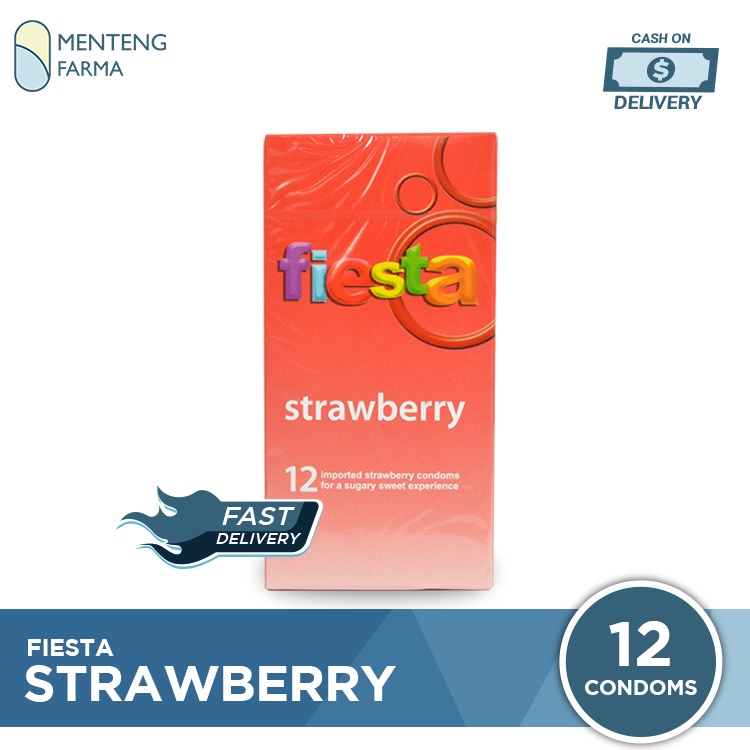 Kondom Fiesta Strawberry - Isi 12