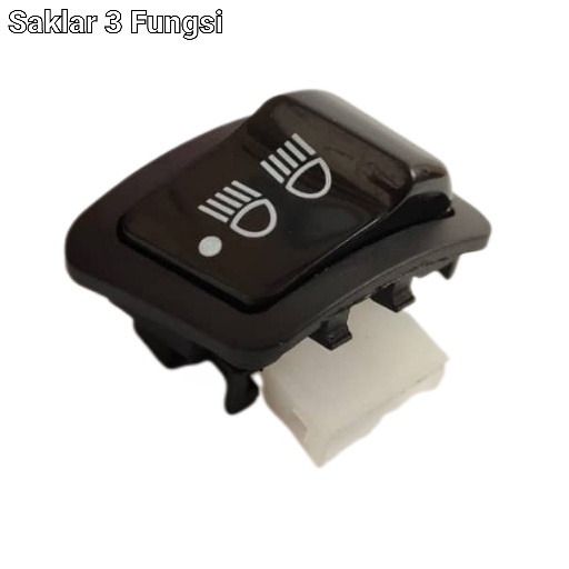 SAKLAR 3 FUNGSI 3 MODE ON LOW DIMMER SAKLAR LAMPU UTAMA MOTOR BEAT, VARIO, SCOOPY TIPE SOCKET 3 KABE