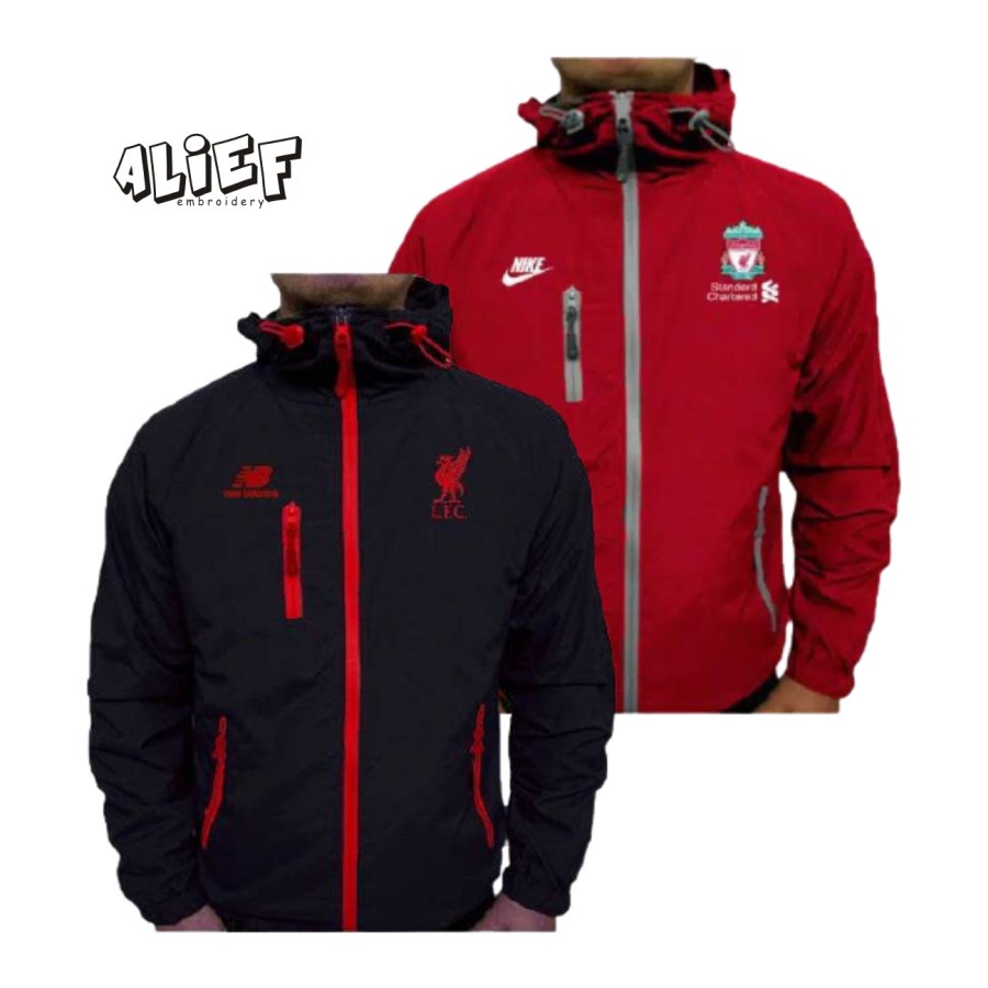 JAKET MOTOR PRIA TERBARU HOODIE OUTDOOR WATERPROOF ANTI AIR LIVERPOOL