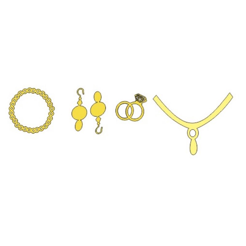 Set replika perhiasan / replika perhiasan