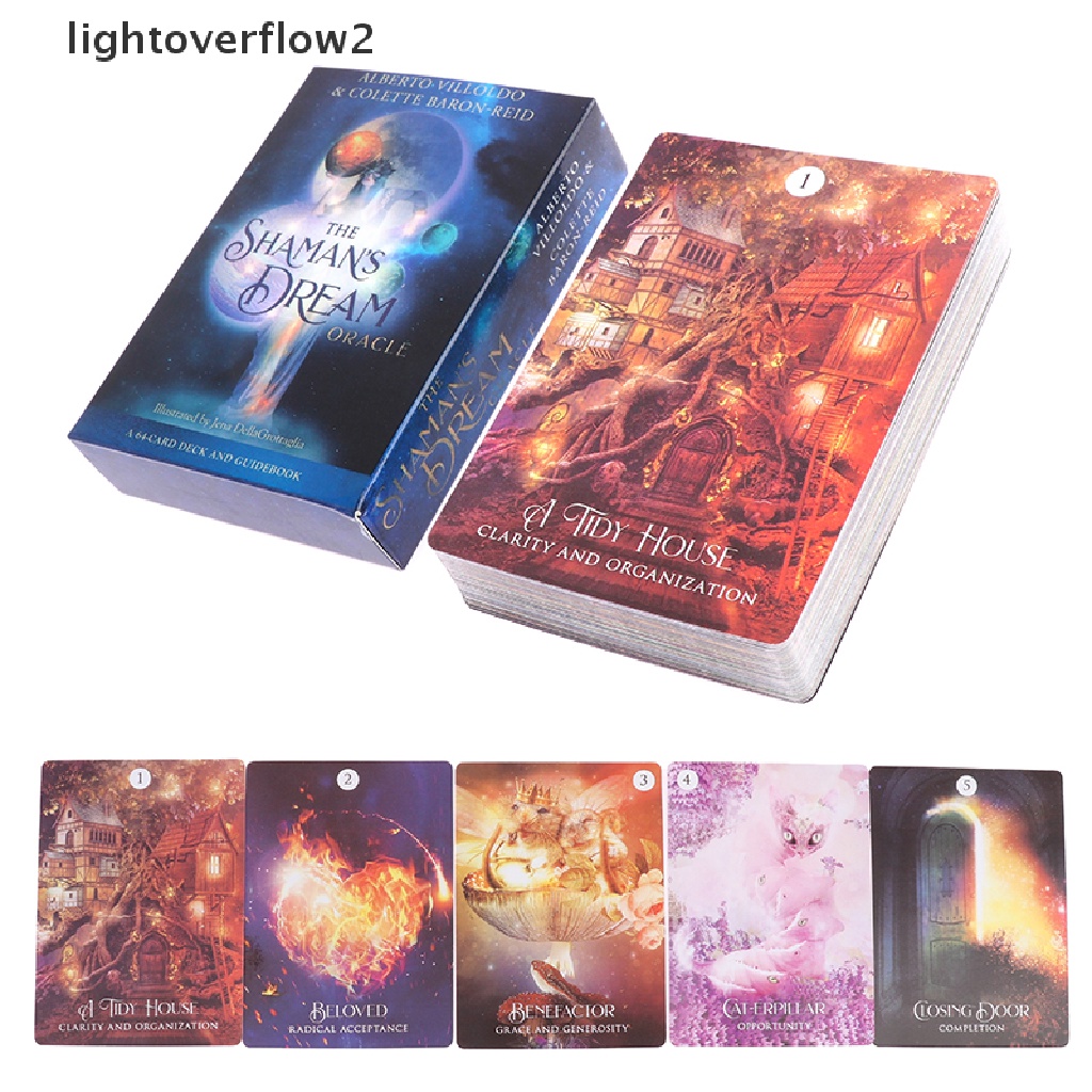 (lightoverflow2) Kartu Tarot The Shaman Dream Oracle Untuk Pesta