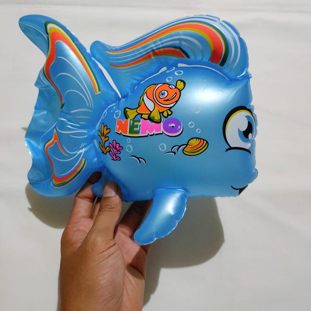 Dijual 2 BIJI Balon Tiup IKAN MAS termurah - Promo Mainan Balon IKAN MAS Tiup Anak - Mainan Edukasi 