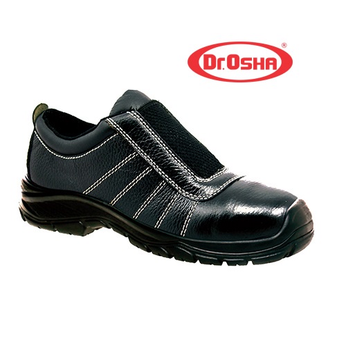 Jual Dr Osha Safety Shoes Champion Slip On Black Shopee