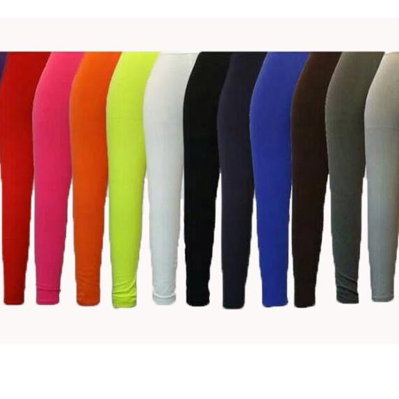 Shopee 7.7 legging panjang wanita spandex polos banyak warna
