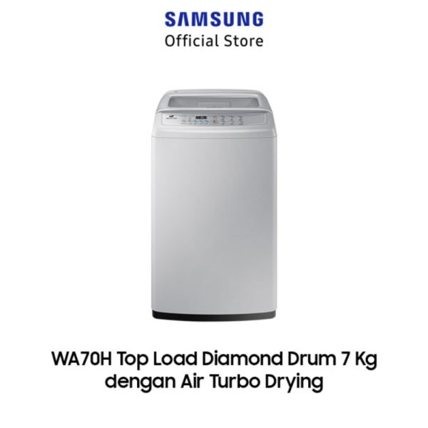 Samsung Mesin Cuci Top Loading Diamond Drum 7 Kg - WA70H4000SG Limited
