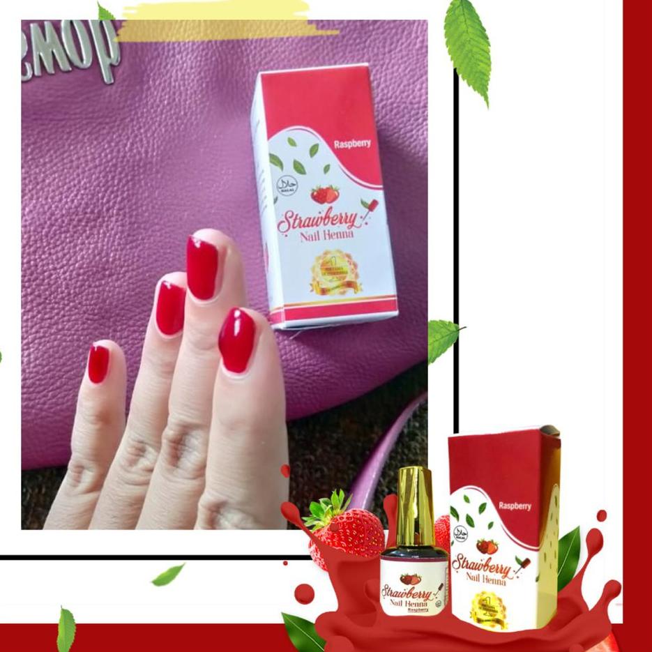 Harga Bersaing--Strawberry Nail Henna - pacar nail henna original - henna pacar