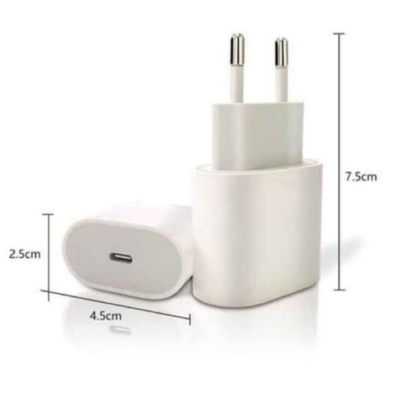 BATOK CHARGER 20W USB C 11/11PROMAX/12/12PRO/12PROMAX ADAPTOR POWER USB TYPE C