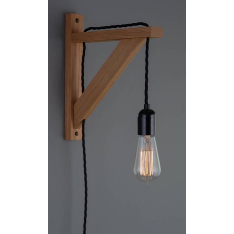 Bracket Siku Kayu Lampu / gantungan lampu / bracket ambalan minimalis