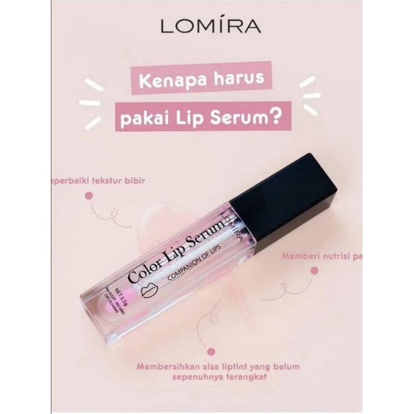 (PROMO) Lomira Lip Serum Vitamin Dan Pelembab Bibir Original BPOM