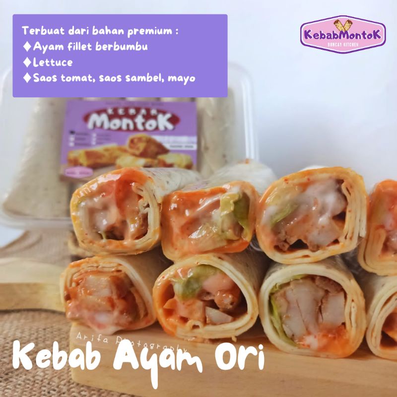 

KEBAB MONTOK AYAM ORIGINAL (ISI 5)