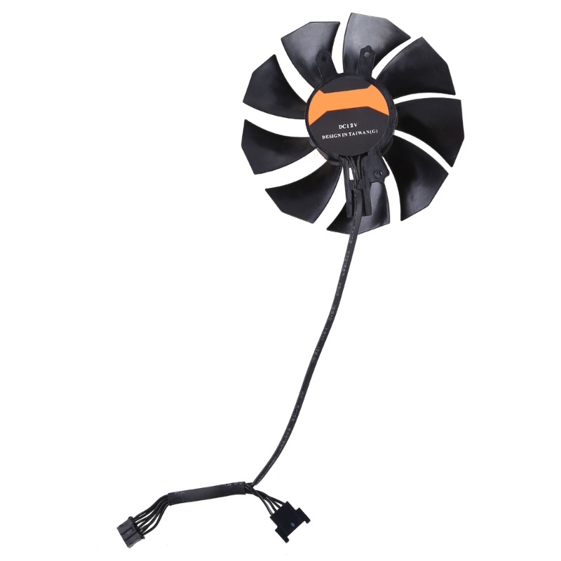 Bt Kipas VGA Efisien Tinggi Graphics Card Cooling Fan Untuk Warna Warni GeForce Rtx3060Rtx3060Ti Rtx3070 12V 4Pin, 85mm 75