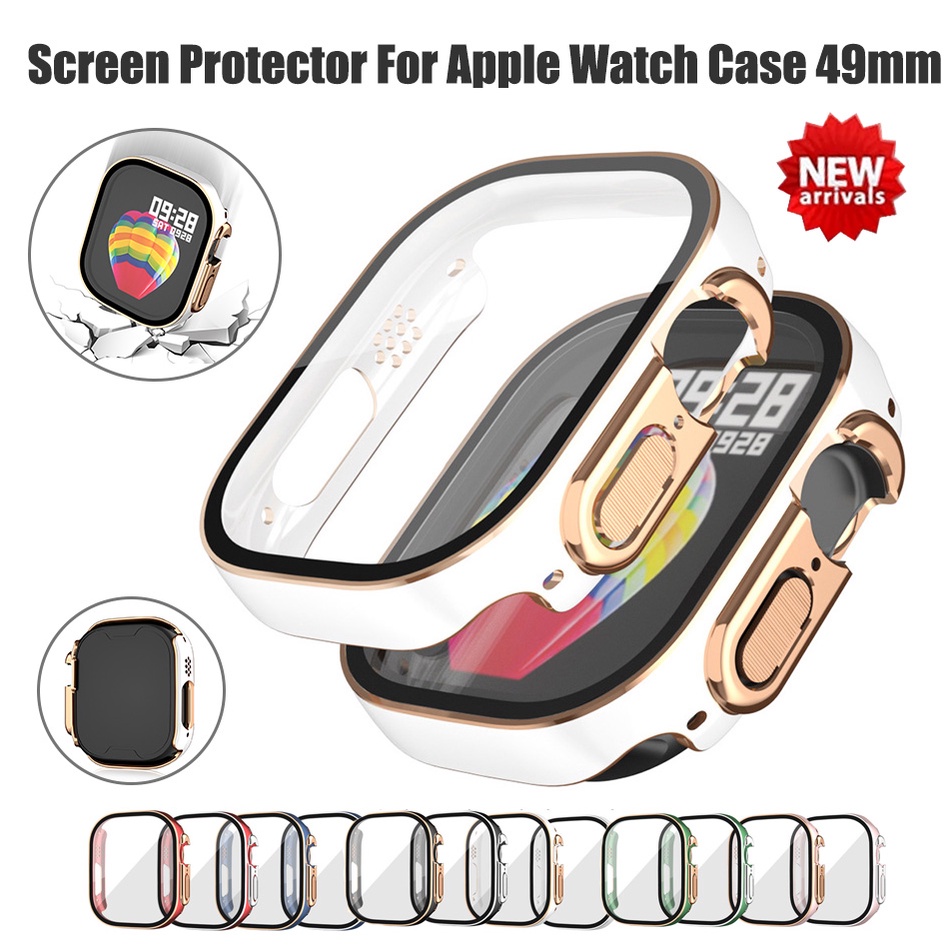 Case Pelindung Layar Bahan PC Ukuran 49mm Untuk Apple Watch Seri S8