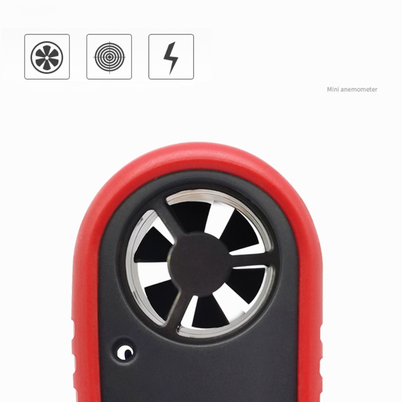 Zzz Anemometer Genggam Pengukur Kecepatan Angin / Suhu / Volume Udara