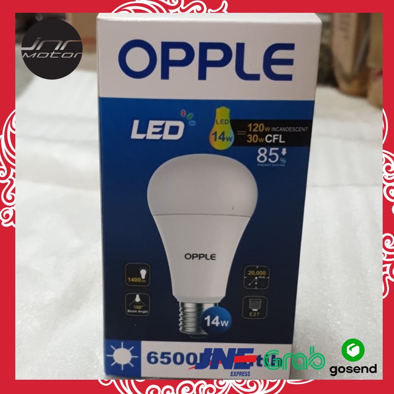 BOHLAM LAMPU LED BULB OPPLE 14 WATT WARM WHITE 6500K