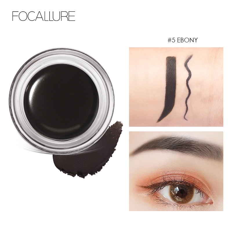 FOCALLURE Waterproof Eyebrow Gel Cream-kosmetik Mata Alis Eyebrow Pensil Somethinc Eyebrow Teardrop Brow Definer FA23