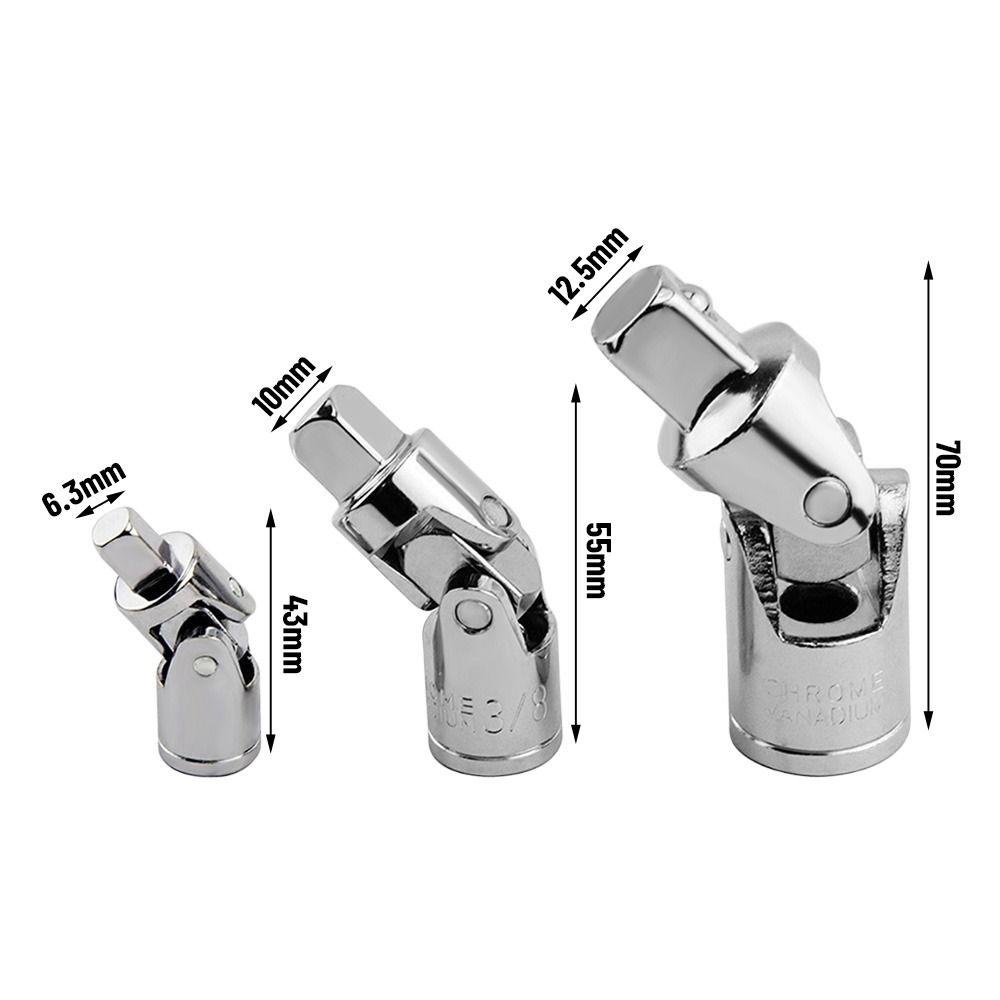 Populer Universal Joint Set Aksesoris Manual Dan Pneumatic Socket Tools Angle Extension Bar